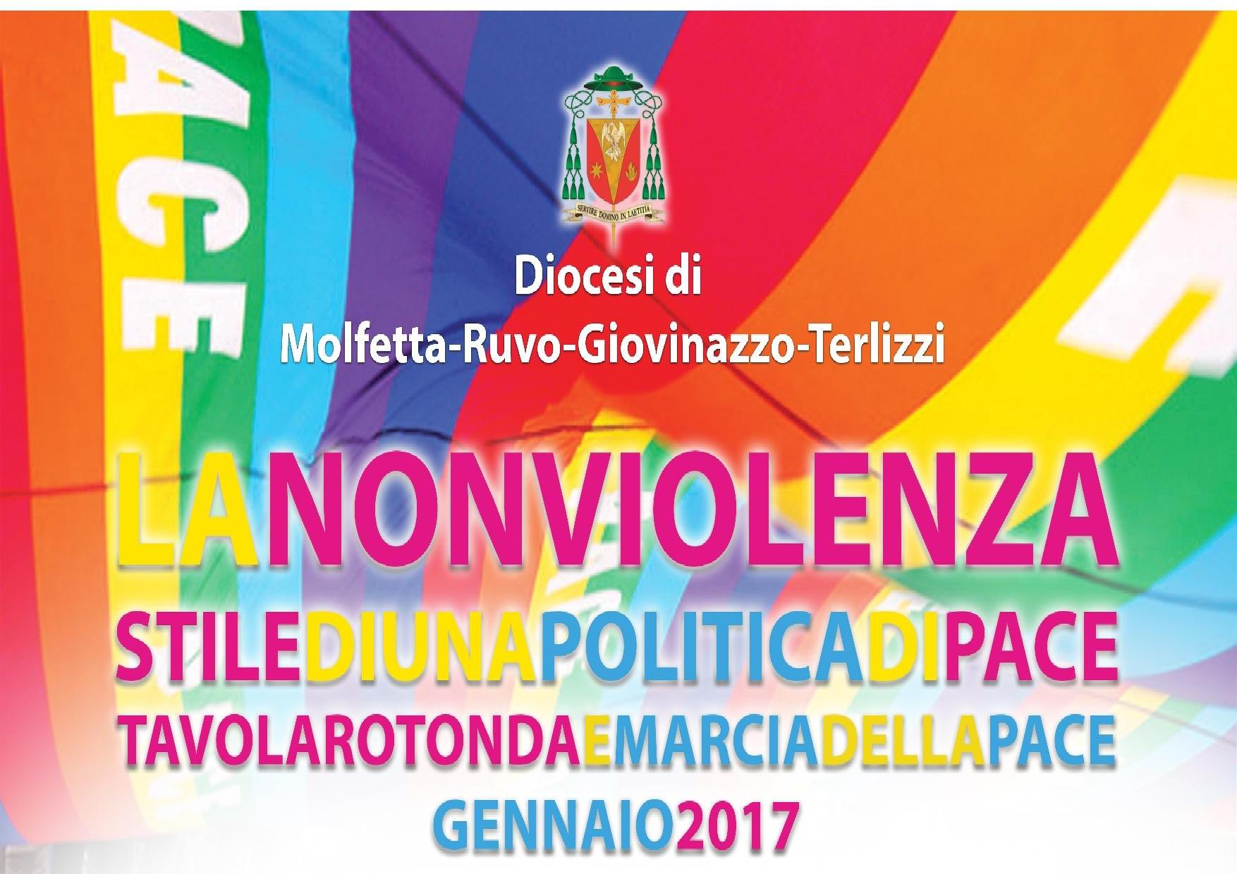 DOMENICA 29 GENNAIO SI TERR A MOLFETTA LA MARCIA PER LA PACE, PERCH COME DICEVA GHANDI: LA NON VIOLENZA NON PU ESSERE PREDICATA. DEVE ESSERE PRATICATA