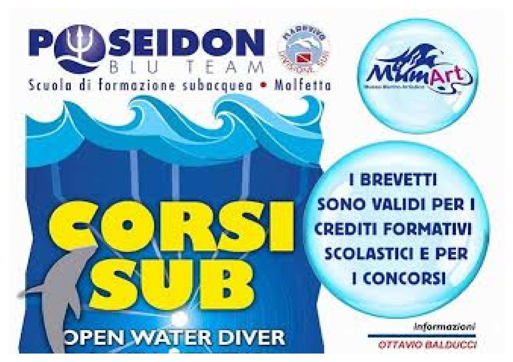 LA SCUOLA PER SUB POSEIDON BLU TEAM PROMUOVE CORSI BLS-D A MOLFETTA