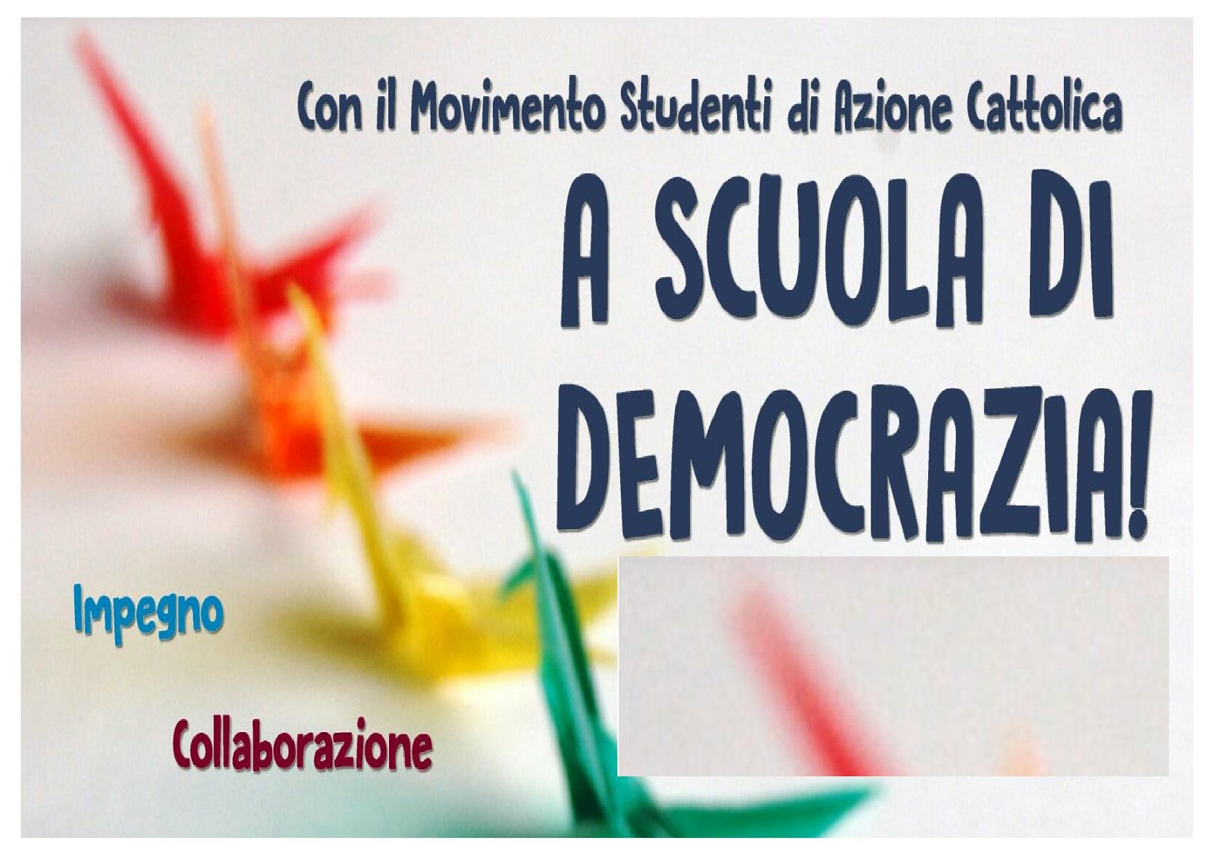 SCUOLA DI DEMOCRAZIA: LA POLITICA IN 7 PAROLE. NASCE UN PERCORSO DI FORMAZIONE SULLE TEMATICHE SOCIOPOLITICHE