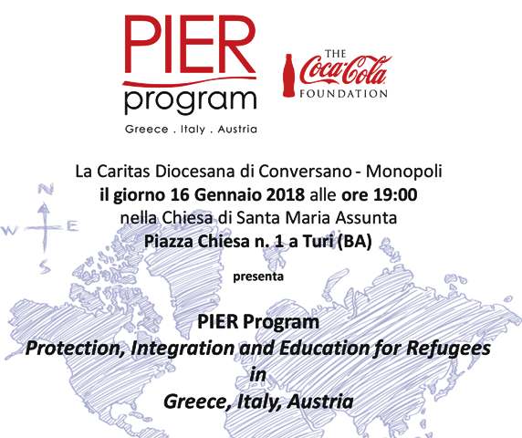 UN INCONTRO PUBBLICO PER FARE IL PUNTO SUL PROGETTO PIER RISERVATO AI RIFUGIATI E IMMIGRATI