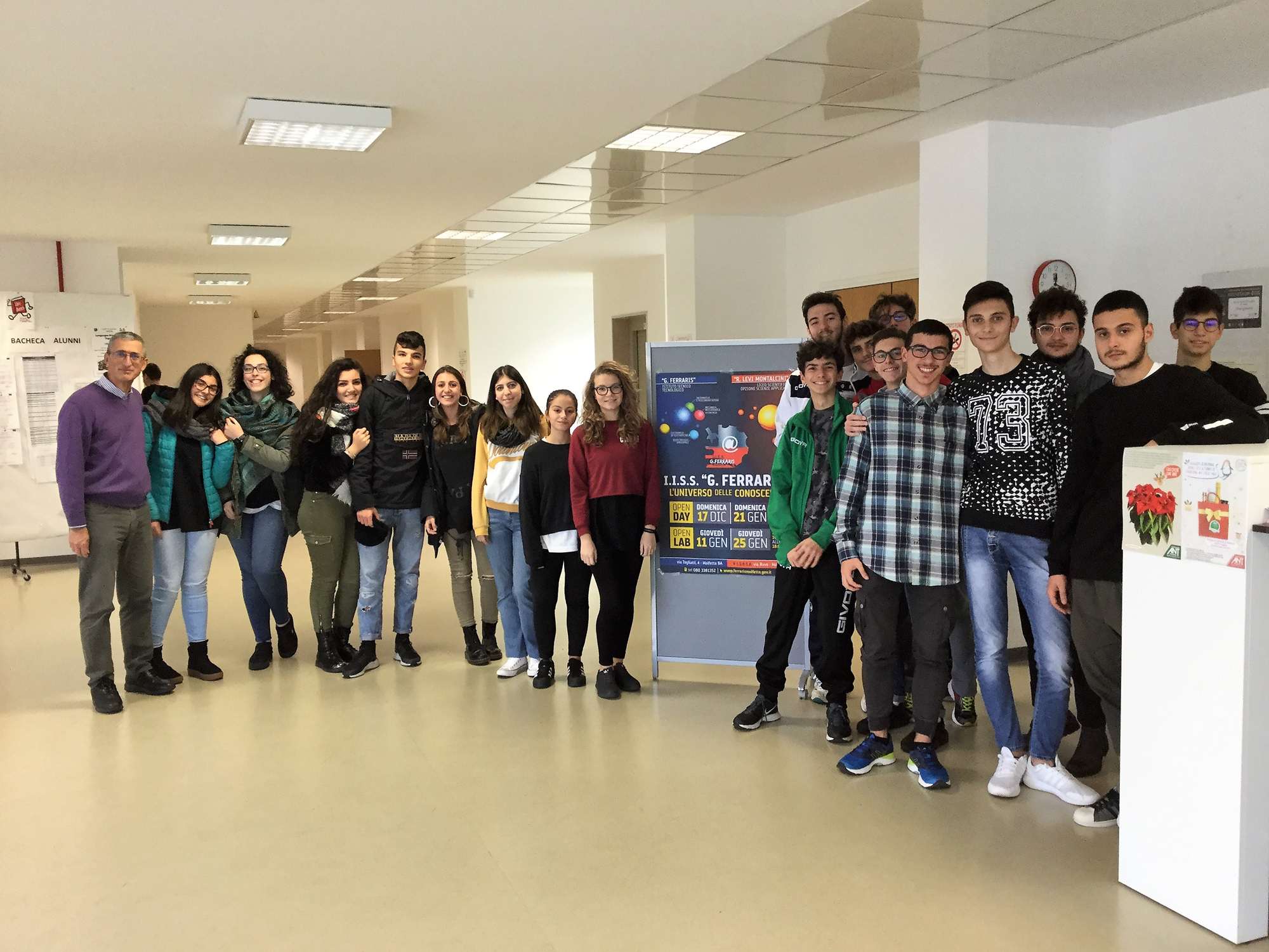 PRIMO APPUNTAMENTO DEL PROGETTO NAZIONALE MILLENNIAL LAB 2030 TOUR 2018 PRESSO LI.I.S.S. G. FERRARIS DI MOLFETTA 