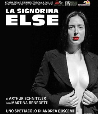 AL TEATRO DEL CARRO UNO SPETTACOLO DEDICATO ALLE DONNE: LA SIGNORINA ELSE A CURA DELLA FONDAZIONE  SIPARIO  TOSCANA ONLUS