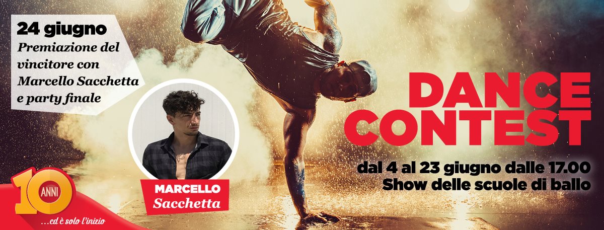 LA DANZA  UTILE ALLA SALUTE, DIVERTE ED EMOZIONA. AL GRAN SHOPPING MONGOLFIERA FINO AL 24 GIUGNO DANCE CONTEST CON ESIBIZIONI LIVE IN GALLERIA