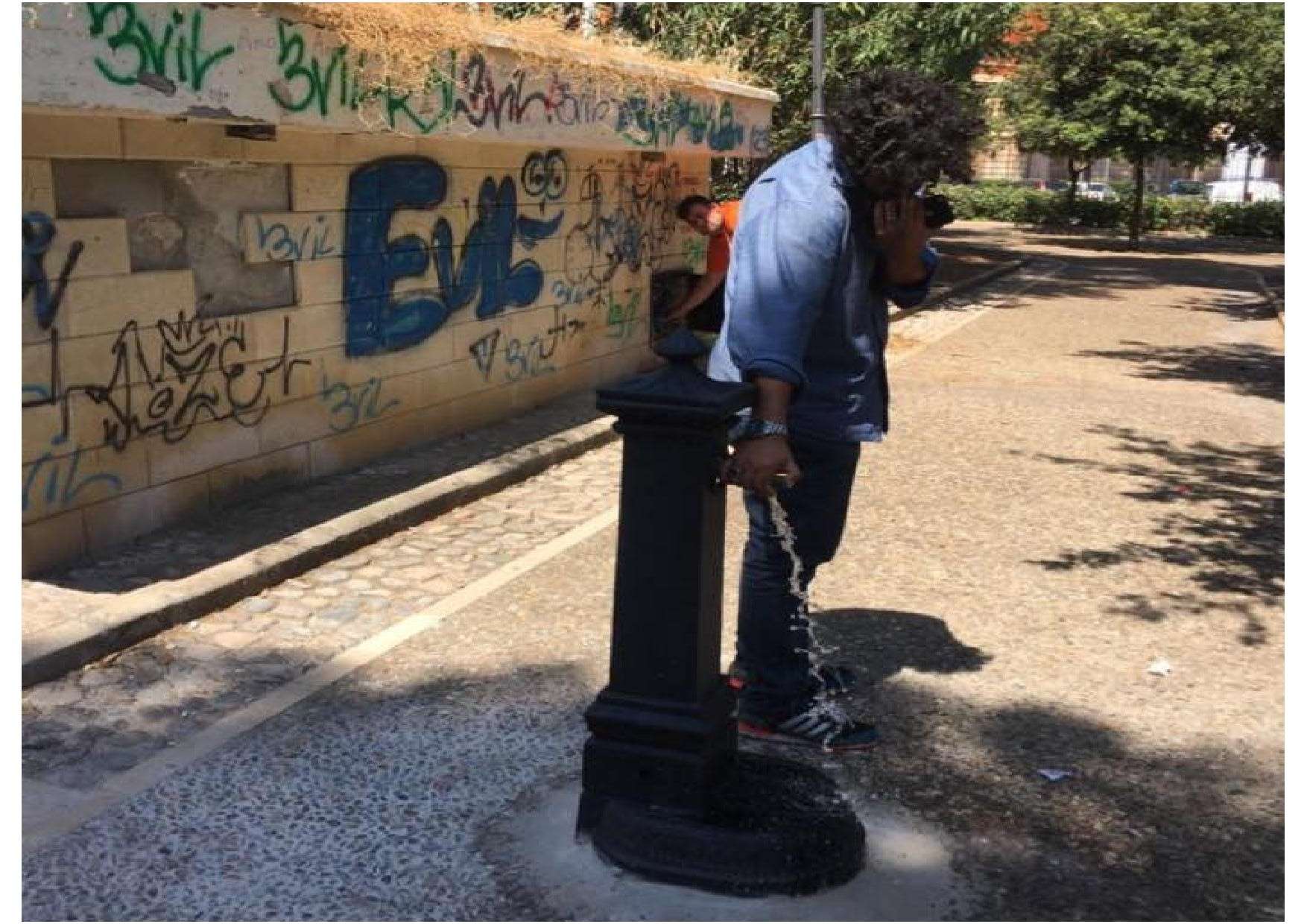 VILLA COMUNALE, DOPO UNA LUNGA ASSENZA TORNA LA FONTANA SCOMPARSA
