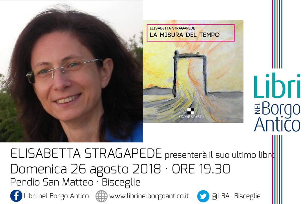 ALLA RASSEGNA LIBRI NEL BORGO ANTICO A BISCEGLIE LA FONDATRICE DELLASSOCIAZIONE CULTURALE IN FOLIO, ELISABETTA STRAGAPEDE, PRESENTA LE SUE POESIE