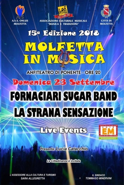 LASSOCIAZIONE CULTURALE MUSICALE MUSICA E TRADIZIONI FESTEGGIA 15 ANNI DI ATTIVIT CON UN CONCERTO, DOMENICA 23 SETTEMBRE PRESSO LANFITEATRO DI PONENTE