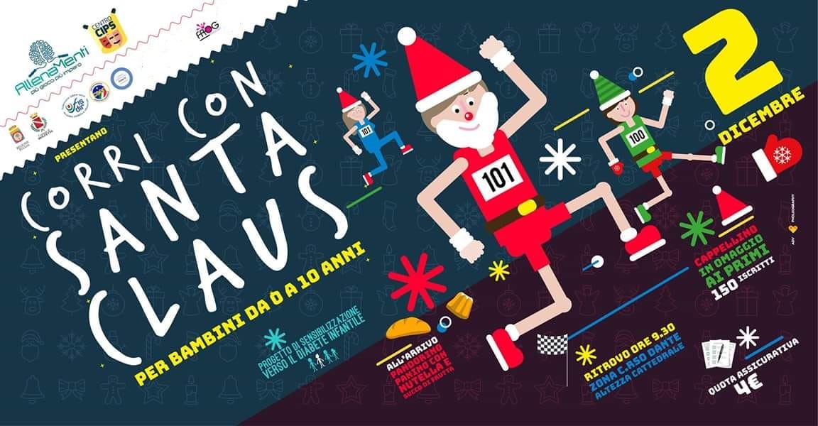 TUTTO PRONTO PER LA III EDIZIONE DELLA CORRI CON SANTA CLAUS IN PROGRAMMA DOMENICA 2 DICEMBRE A MOLFETTA