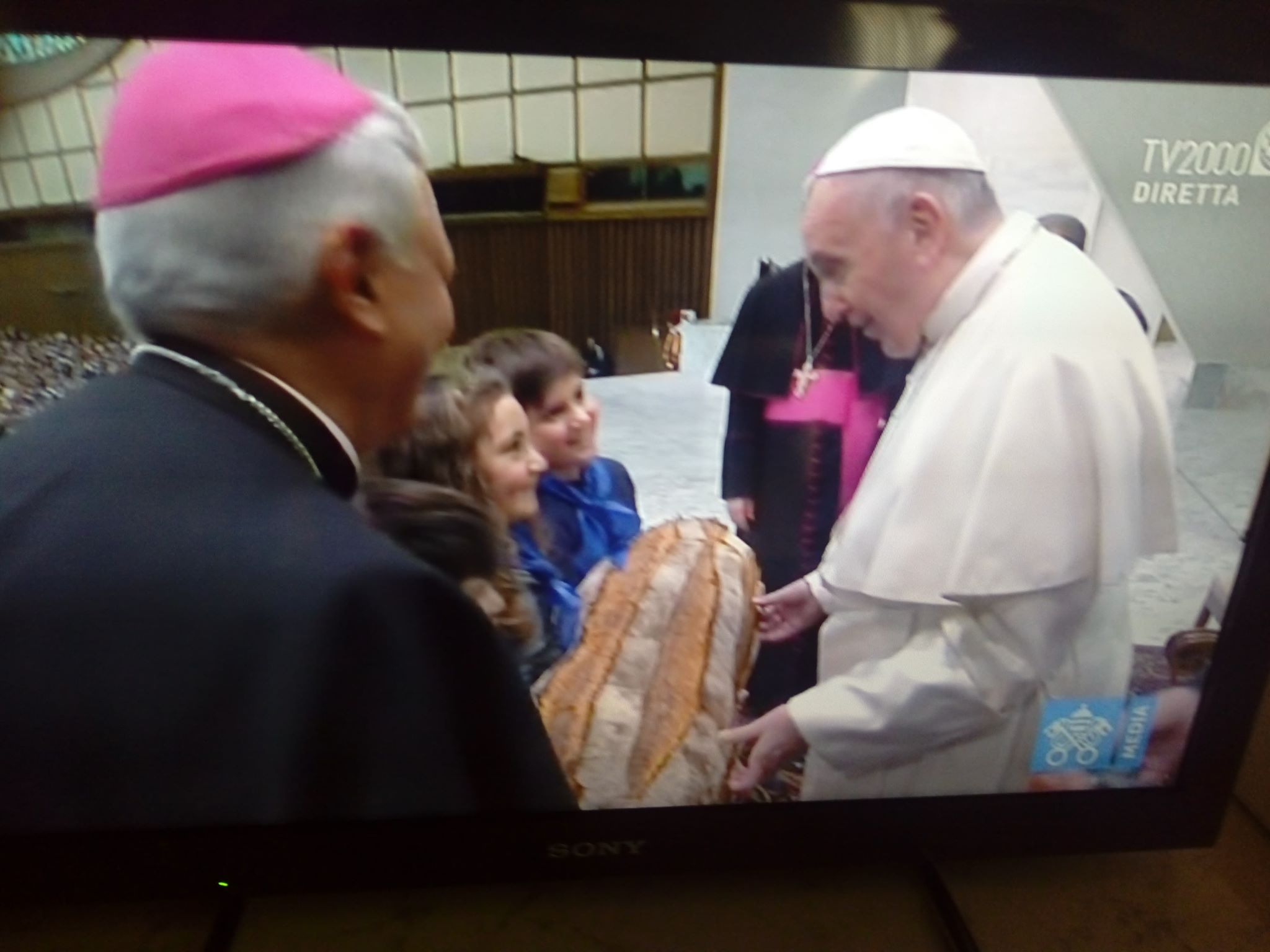 L'AULA PAOLO VI SI RIEMPIE DELLA PRESENZA DI DON TONINO BELLO. PAPA FRANCESCO 