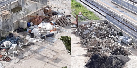 LA DISCARICA A CIELO APERTO AL QUARTIERE STAZIONE TORNA AD ASSUMERE PROPORZIONI PERICOLOSE