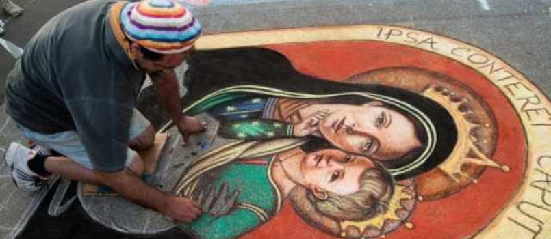 QUEST'ANNO PRIMO RADUNO DEI MADONNARI PER LA FESTA  DELLA MADONNA DEI MARTIRI