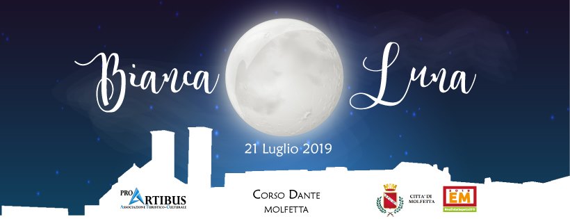 TRA PIAZZA MUNICIPIO E CORSO DANTE, DOMENICA 21 LUGLIO UN EVENTO CULTURALE DEDICATO ALLA BIANCA LUNA