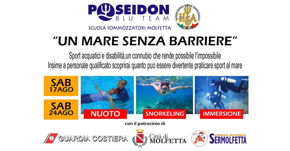 DUE GIORNATE DEDICATE A PERSONE DIVERSAMENTE ABILI DA VIVERE AL MARE SENZA BARRIERE