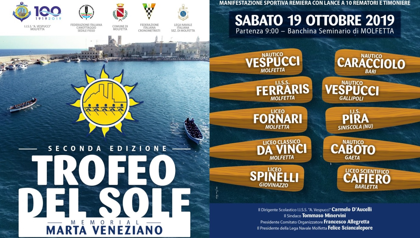 SABATO MATTINA SECONDA EDIZIONE DEL TROFEO DEL SOLE NELLA ZONA DI MARE ANTISTANTE LA BANCHINA SEMINARIO E LA BANCHINA S. DOMENICO