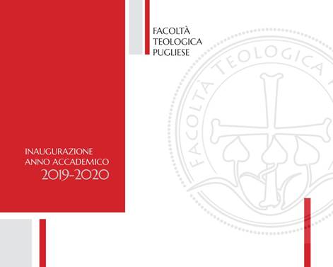 GIOVED 14 NOVEMBRE VERR INAUGURATO LANNO ACCADEMICO 2019/2020 DELLA FACOLT TEOLOGICA PUGLIESE