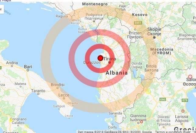 LA MISERICORDIA DI MOLFETTA SI MOBILITA PER AIUTARE LA POPOLAZIONE ALBANESE COLPITA DAL SISMA 