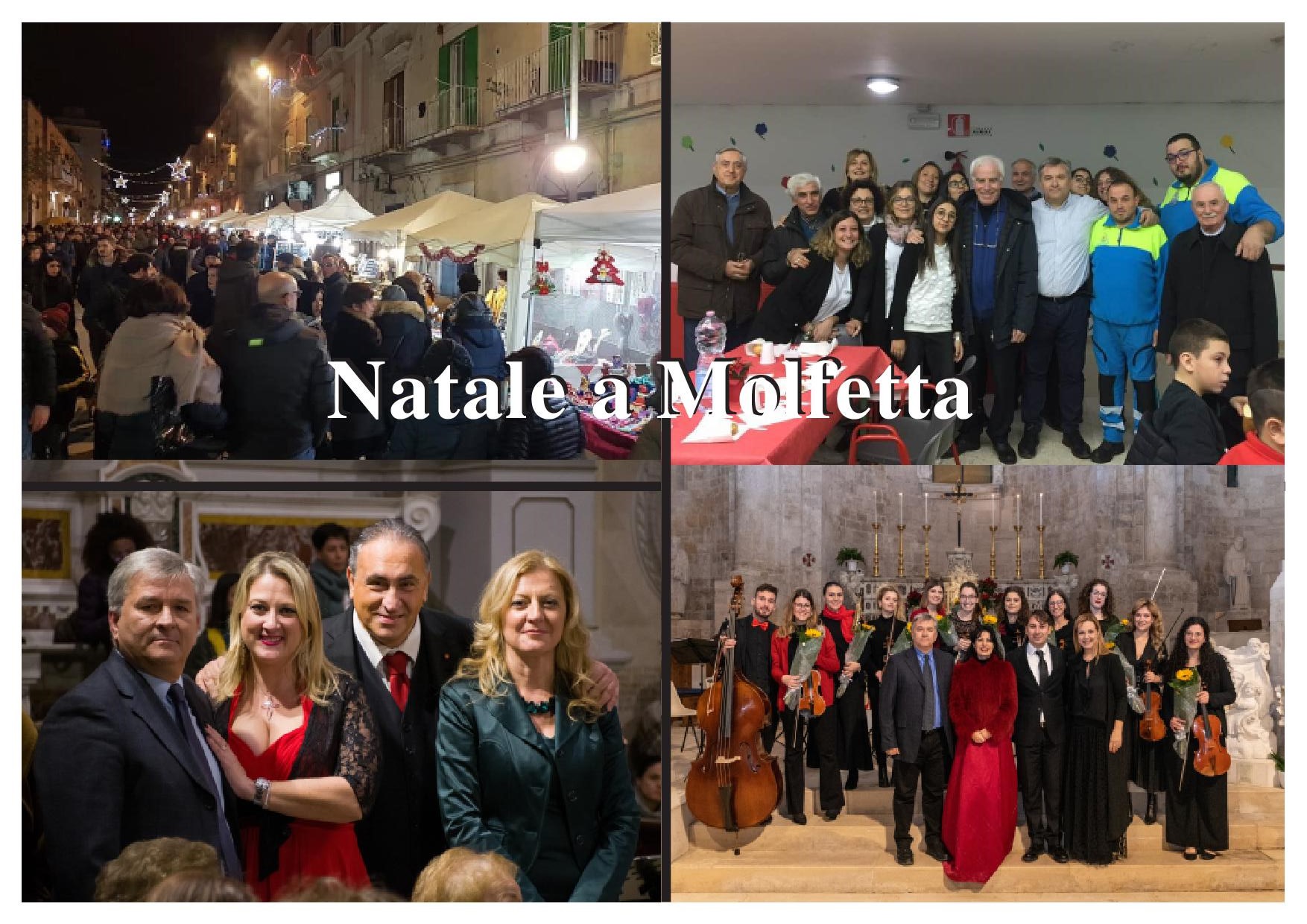 UNA GRANDE PARTECIPAZIONE DI PUBBLICO HA SANCITO IL SUCCESSO DELLA MANIFESTAZIONE NATALE A MOLFETTA SU CORSO FORNARI E VIA SAN FRANCESCO DASSISI