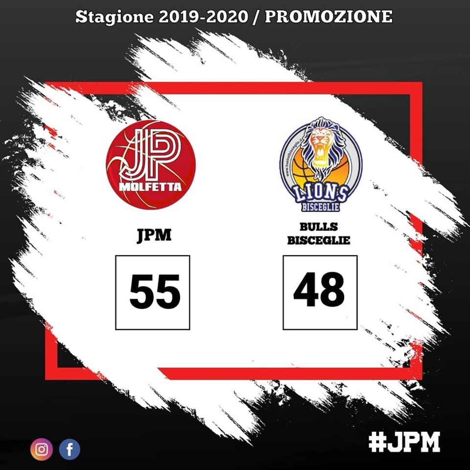 INIZIA CON UNA VITTORIA IL GIRONE DI RITORNO DELLA JUNIOR PALLACANESTRO MOLFETTA NEL CAMPIONATO DI PROMOZIONE