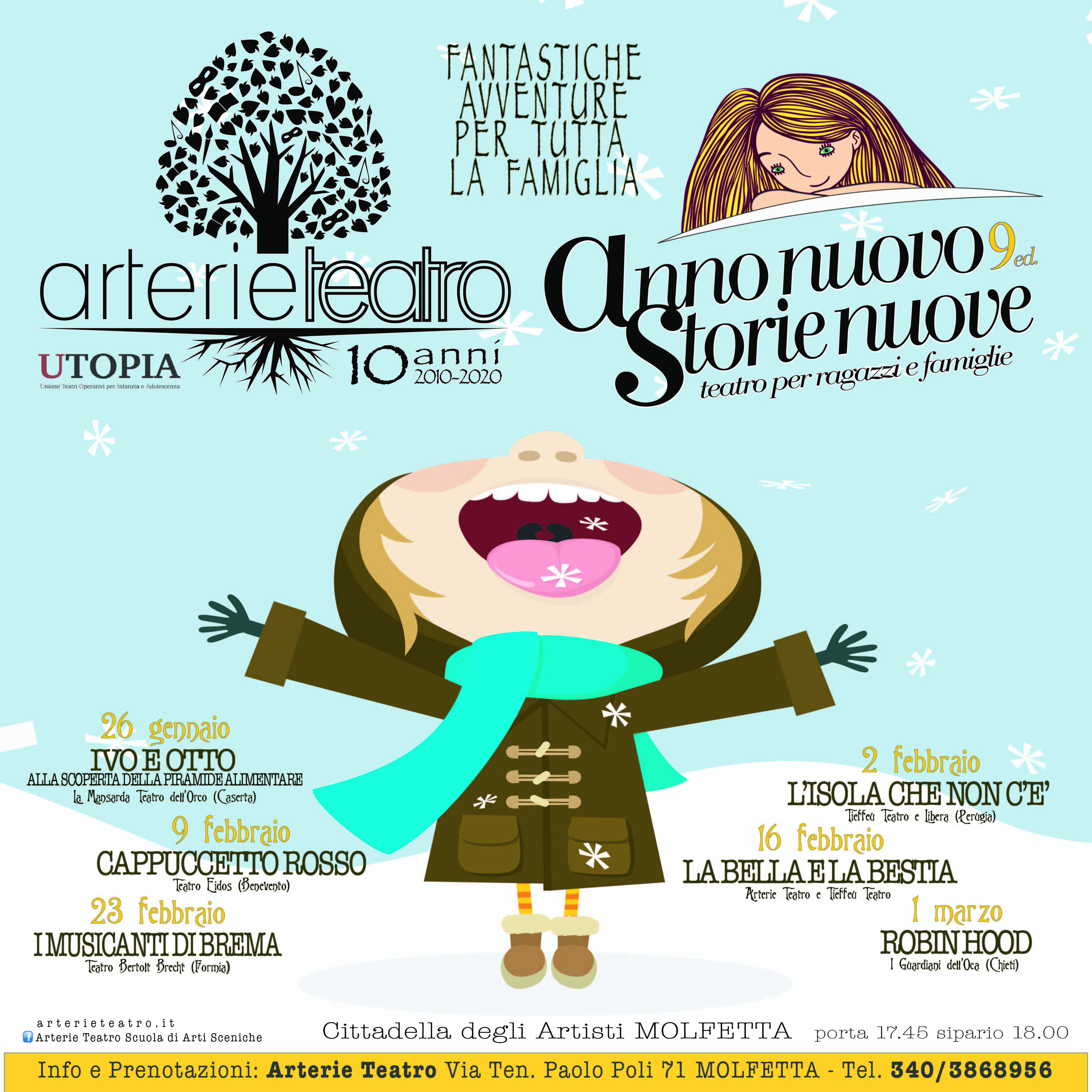 OGGI, SABATO 6 APRILE, LA COMPAGNIA GRANTEATRINO PORTER IN SCENA LA CAPRA BALLERINA PRESSO IL TEATRO DON BOSCO A MOLFETTA