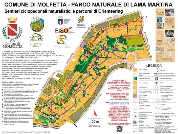 IL PARCO NATURALE DI LAMA MARTINA A MOLFETTA DEVE ESSERE RISPETTATO: LE REGOLE DEI VOLONTARI