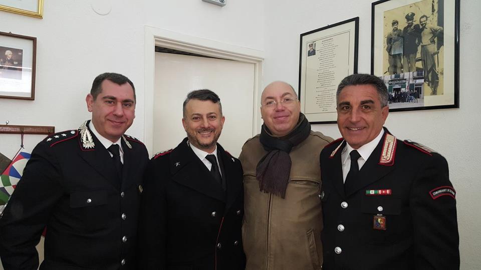 IL COMANDANTE DELLA STAZIONE CARABINIERI DI MOLFETTA GIUSEPPE MALERBA VA IN PENSIONE