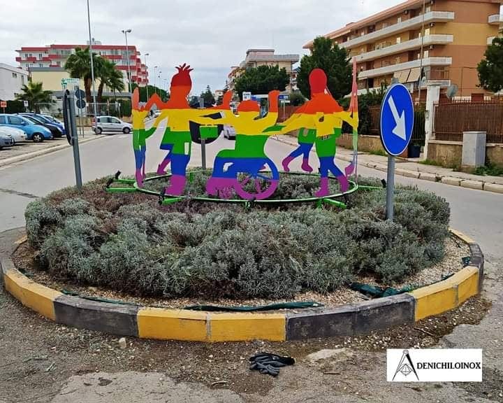 UN RONDO' REALIZZATO IN VIA CADUTI SUL LAVORO CON IL GIROTONDO DEI BAMBINI