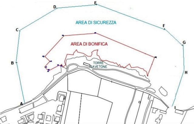 PROSEGUIRANNO FINO AL 16 GIUGNO LE OPERAZIONI DI BONIFICA BELLICA NELLE ACQUE DEL TRATTO DI COSTA IN PROSSIMIT DI TORRE GAVETONE