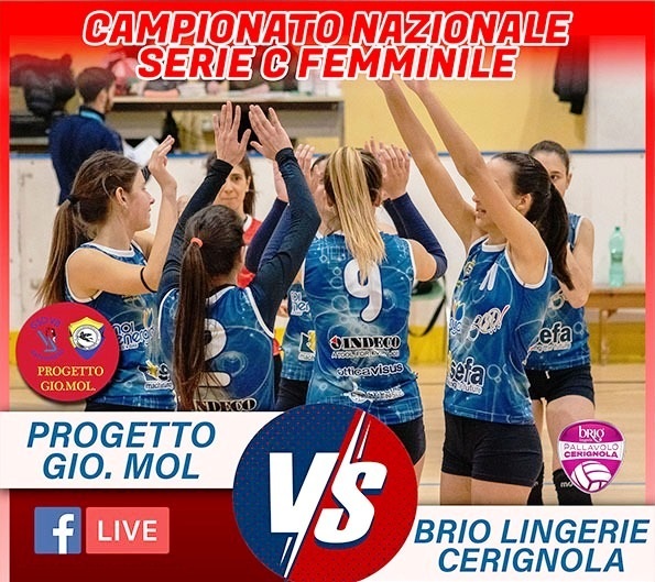 AL PALAFIORENTINI PROGETTO GIO-MOL AFFRONTA BRIO LINGERIE CERIGNOLA NELLA 13 GIORNATA DEL CAMPIONATO DI SERIE C