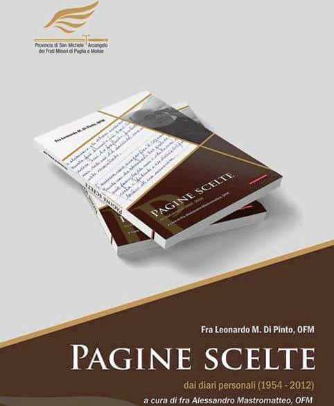 SAR PRESENTATO SABATO 15 MAGGIO ALLA BASILICA DELLA MADONNA DEI MARTIRI IL LIBRO PAGINE SCELTE TRATTO DAI DIARI PERSONALI DI PADRE LEONARDO DI PINTO