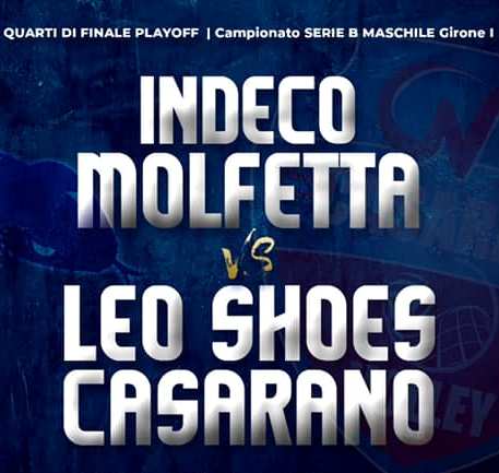 PER IL SECONDO TURNO DEI PLAYOFF LINDECO MOLFETTA GIOCA IN TRASFERTA A CASARANO