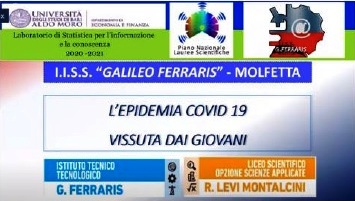 LEPIDEMIA COVID 19 VISSUTA DAI GIOVANI  LINDAGINE STATISTICA PRESENTATA DAGLI STUDENTI DELLIISS GALILEO FERRARIS DI MOLFETTA