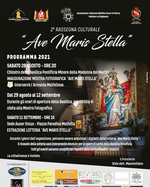 SI INAUGURA SABATO 28 AGOSTO LA MOSTRA FOTOGRAFICA AVE MARIS STELLA