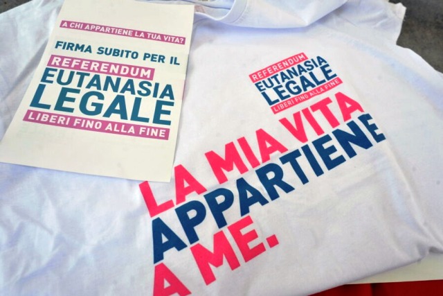 ANCHE A MOLFETTA SAR POSSIBILE SOTTOSCRIVERE LA RACCOLTA FIRME PER IL REFERENDUM  SULLEUTANASIA LEGALE: LIBERI FINO ALLA FINE