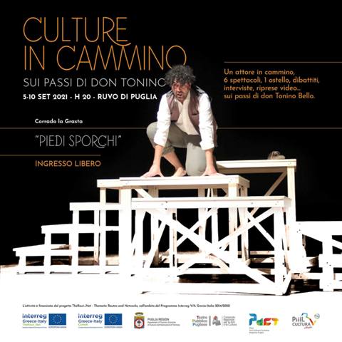 RAFFORZARE IL TURISMO LENTO E I CAMMINI CULTURALI E STORICI: TRA QUESTI IL CAMMINO DI DON TONINO. PARTE IN PUGLIA IL PROGETTO REGIONALE THEROUT_NET - THEMATIC ROUTES AND NETWORKS