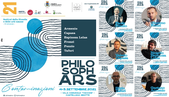 ALLA TERZA EDIZIONE DI PHILOSOPHARS, IL FESTIVAL DELLA FILOSOFIA E DELLE ARTI UMANE, PARTECIPER IL COORDINATORE DI PUGLIAUTENTICA.IT, IL MOLFETTESE GAETANO ARMENIO