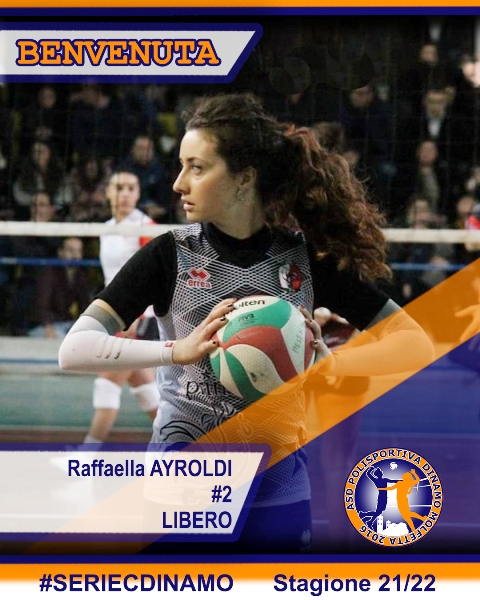 UN GRADITO RINFORZO  PER LA DINAMO, IL RITORNO A MOLFETTA DI RAFFAELLA AYROLDI