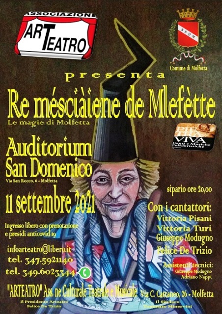 ARTEATRO PRESENTA SABATO 11 SETTEMBRE LO SPETTACOLO TEATRAL-MUSICALE 