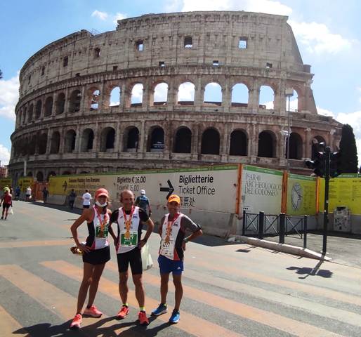 QUATTRO TESSERATI DELLA FREE RUNNERS MOLFETTA HANNO PARTECIPATO ALLA MARATONA DI ROMA