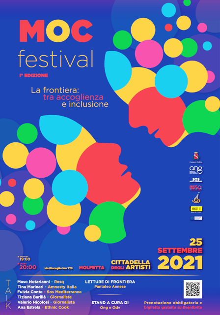 SABATO 25 SETTEMBRE SI TIENE A MOLFETTA IL MO.C. FESTIVAL. PER LOCCASIONE  STATA ORGANIZZATA UNA RACCOLTA FONDI PER DIVERSE REALT ATTIVE NEI PERCORSI DI ACCOGLIENZA