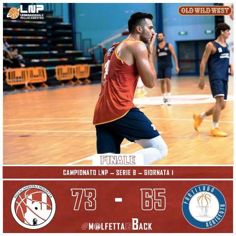 PAVIMARO PALLACANESTRO MOLFETTA, BUONA LA PRIMA. BELLA VITTORIA AL PALAPOLI CONTRO AGRIGENTO