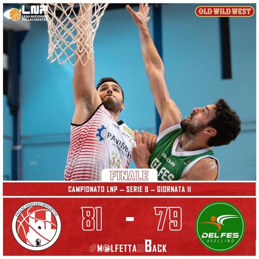 SI INTERROMPE LA SERIE NEGATIVA DELLA PAVIMARO PALLACANESTRO MOLFETTA CHE RITROVA LA VITTORIA AL PALAPOLI CONTRO AVELLINO