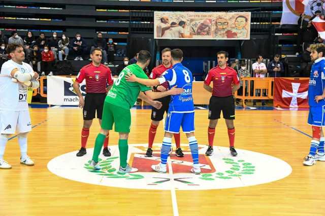 NEL DERBY CONTRO G.S. GIOVINAZZO LE AQUILE MOLFETTA SFIORANO LIMPRESA