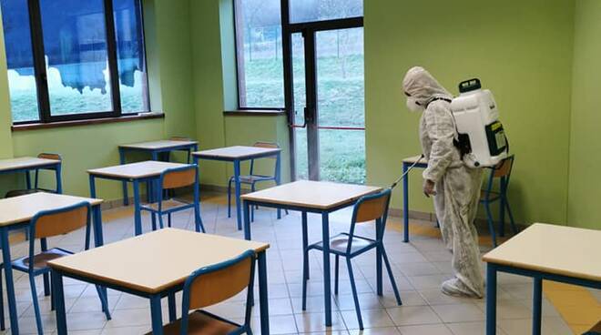 DISINFEZIONE SCUOLE COMUNALI. AL VIA GLI INTERVENTI