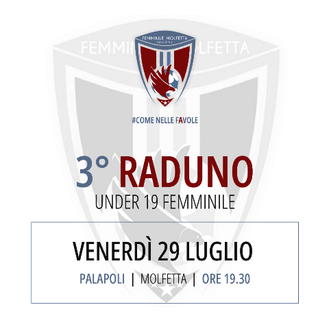 LA FEMMINILE MOLFETTA ORGANIZZA IL TERZO STAGE UNDER 19