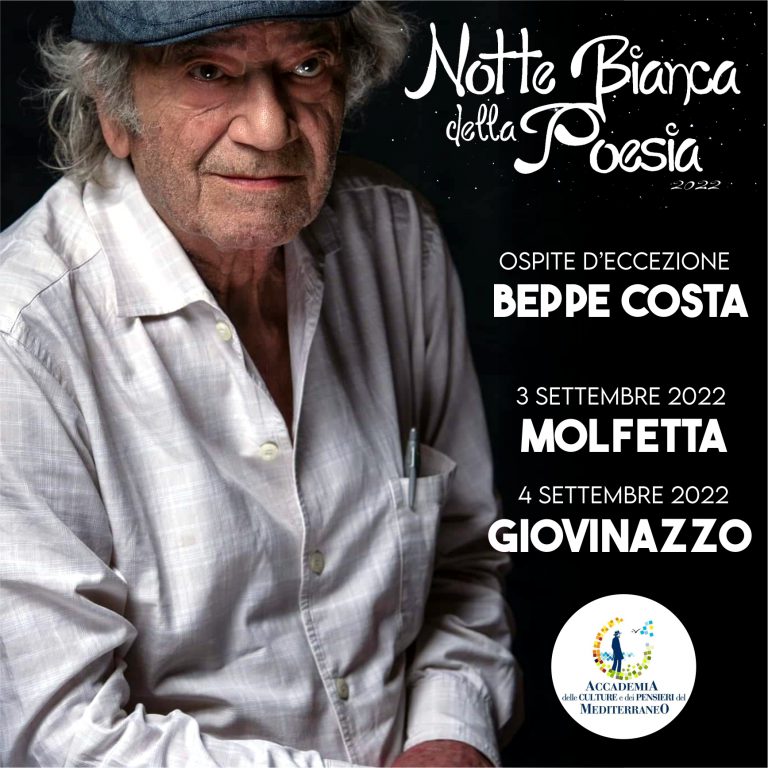 SABATO 3 SETTEMBRE SI SVOLGER A MOLFETTA LA XII EDIZIONE DELLA NOTTE BIANCA DELLA POESIA