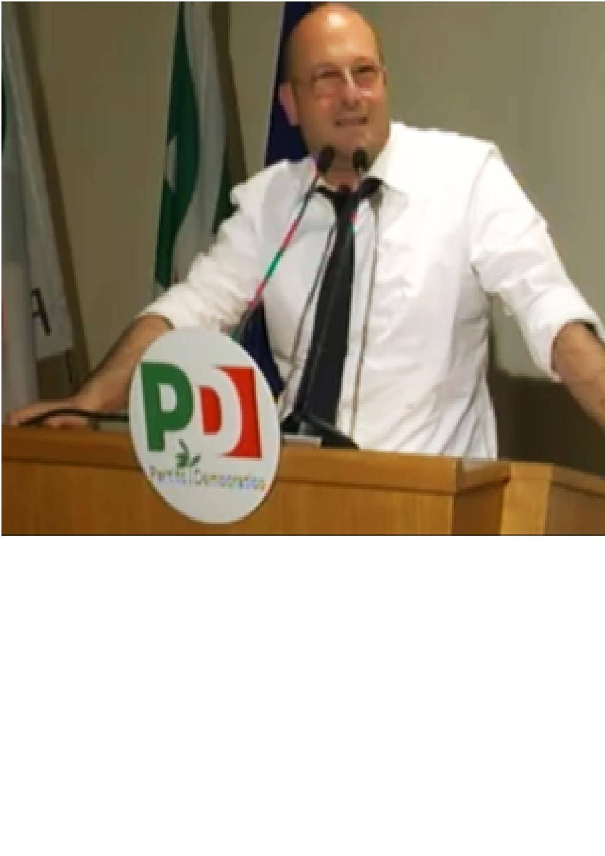 IL SEGRETARIO DEL PD, PIERO de NICOLO, NON PORGE L'ALTRA GUANCIA