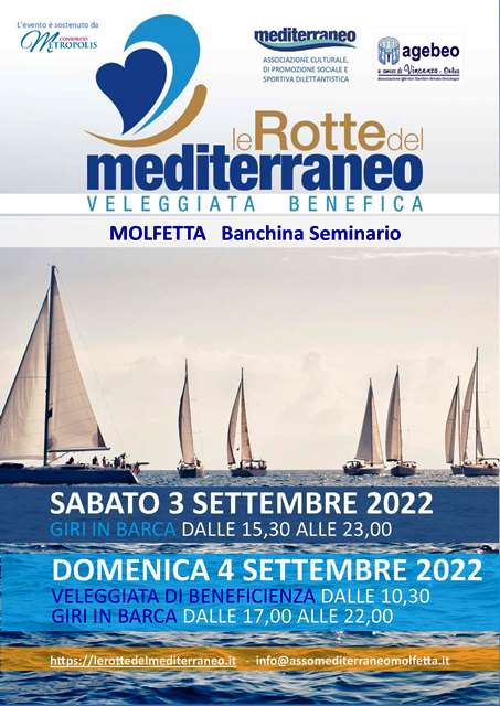 PARTECIPIAMO IN TANTI ALLA GRANDE FESTA DELLA GARA DI GENEROSIT ORGANIZZATA DALLASSOCIAZIONE MEDITERRANEO VELA DI MOLFETTA IN COLLABORAZIONE CON LONLUS A.GE.B.E.O. DI BARI