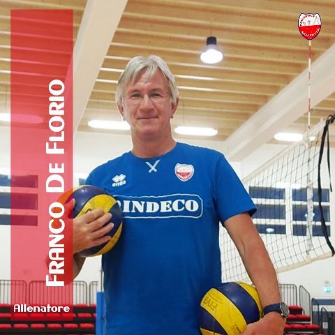 MISTER FRANCO DE FLORIO RICONFERMATO PER LA PROSSIMA STAGIONE ALLA GUIDA DEL SETTORE GIOVANILE DELLA PALLAVOLO MOLFETTA