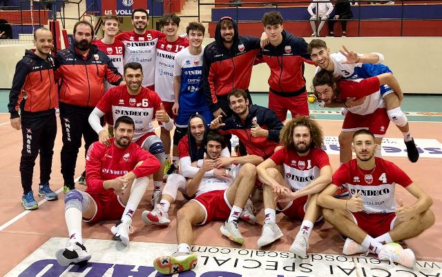 LA CORAZZATA INDECO TRAVOLGE IN TRASFERTA LU.S. VOLLEY 79 CIVITANOVA MARCHE E PROSEGUE LA CORSA SOLITARIA IN TESTA ALLA CLASSIFICA DEL CAMPIONATO NAZIONALE DI SERIE B