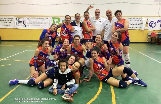 CON UN SECCO 3-0 LA DINAMO MOLFETTA SI IMPONE IN TRASFERTA A POTENZA CONTRO LA PM VOLLEY