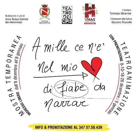 SI INAUGURA GIOVED 8 DICEMBRE LA MOSTRA TEMPORANEA DEDICATA ALLE FIABE SU INIZIATIVA DEL TEATRO DEI CIPIS